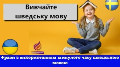 Фрази з використанням минулого часу шведською мовою