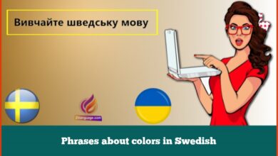 Phrases about colors in Swedish