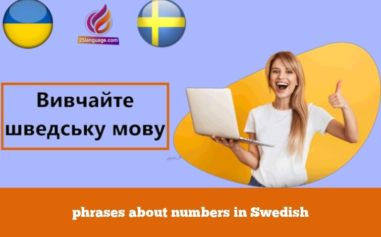 phrases about numbers in Swedish