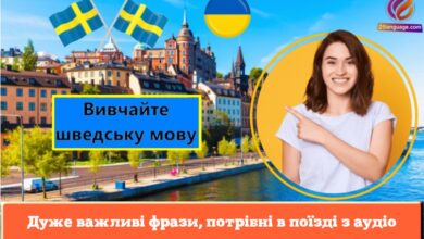 Дуже важливі фрази, потрібні в поїзді з аудіо